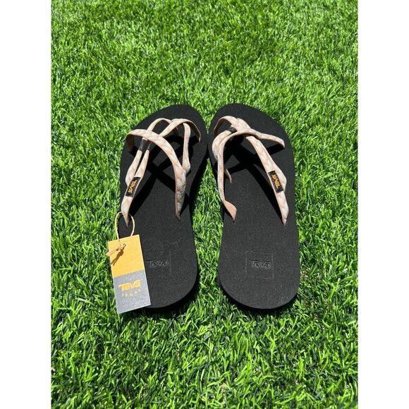 Teva Women's Olowahu Sandals Black/Multi Size 10 Comfort Stylish For Summer Fun - Picture 12 of 13